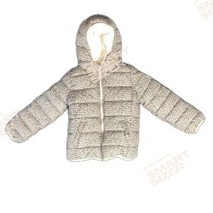 GAP Kid Girls‎ Medium Cheetah Print Beige Insulated Puffer Sherpa Jacket Comfy
